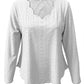 Eyelet Long Sleeve Blouse