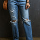Summer Anastacia Distressed Raw Hem Jeans with Pockets