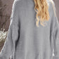 Cable-Knit Open Front Cardigan