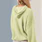 Double Take Half Zip Long Sleeve Hoodie with Kangaroo Pocket