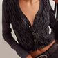 V-Neck Button Up Cropped Cardigan