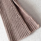 Double Take Ribbed Off-Shoulder Zip Up Long Sleeve Cardigan