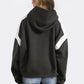 Contrast Dropped Shoulder Long Sleeve Hoodie