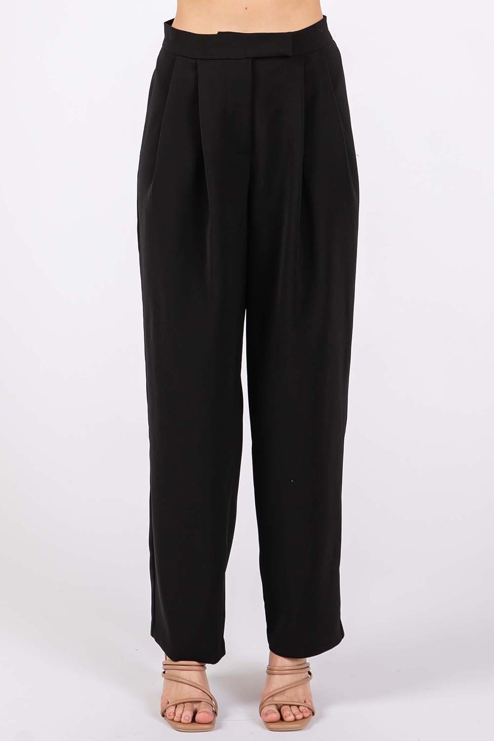 GeeGee High-Waisted Pleated Pants *