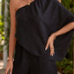 Beautiful Bea Single Shoulder Half Sleeve Romper