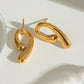 18K Gold-Plated Stainless Steel Geometric Shape Earrings