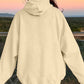 Drawstring Dropped Shoulder Hoodie