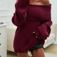 Devine Off-Shoulder Extra-Long Sleeve Sweater
