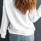 Letter Graphic Round Neck Long Sleeve Sweatshirt