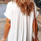 Pocketed Collared Neck Short Sleeve Shirt