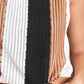 Color Block Round Neck Sweater Vest