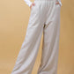Elastic Waist Wide Leg Pants