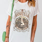 Guitar Graphic Round Neck Short Sleeve T-Shirt
