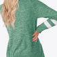 Striped Contrast Raglan Sleeve Top