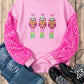 Sequin Nutcracker Dropped Shoulder Sweatshirt