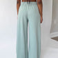 Elastic Waist Wide Leg Pants