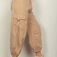 VERY J Elastic Waist Woven Cargo Pants