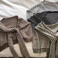 Striped Contrast Knit Wrap
