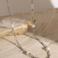 Stainless Steel Pearl Chain Necklace