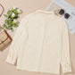 Textured Collared Neck Long Sleeve Shirt