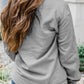 Letter Graphic Round Neck Long Sleeve Sweatshirt