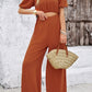Devine Cutout Off Shoulder Wide Leg Jumpsuit