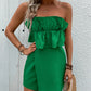 Ruffled Tube Romper