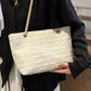 Polyester Texture Chain Tote bag