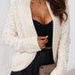 Solid Color Open Front Cardigan