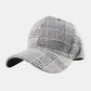 Plaid Adjustable Cotton Baseball Cap