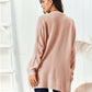 Cable-Knit Open Front Long Sleeve Cardigan