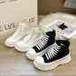 Lace Up Canvas Platform Sneakers