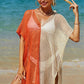 Double Take Openwork Contrast Slit Knit Cover Up