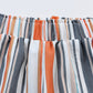 Beautiful Bea Striped Elastic Waist Shorts