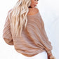 Round Neck Long Sleeve Knit Top