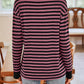 Striped Round Neck Long Sleeve T-Shirt