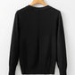 Round Neck Long Sleeve Knit Top