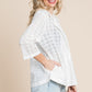 Culture Code Double Breasted Eyelet Jacket with Pockets