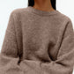 Round Neck Drop Shoulder Sweater