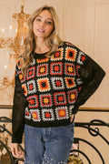 BiBi Granny Square Front Long Sleeve Top - Brand BiBi *