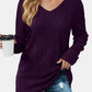 V-Neck Long Sleeve T-Shirt