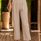 Beautiful Bea Ruched Half Elastic Waist Pants