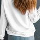 Valentine’s Day Heart White Round Neck Long Sleeve Sweatshirt