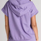Drawstring Quarter Snap Cap Sleeve Hoodie