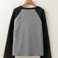 Star Round Neck Raglan Sleeve Top
