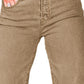 BeautifulBea Khaki Raw Hem Wide Leg Jeans