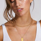 18K Gold-Plated Stainless Steel Double-Layered Necklace