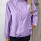 Pocketed Zip Up Long Sleeve Jacket