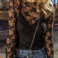 Surplice Cami and Lace Long Sleeve Cover Up Set