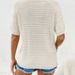 Round Neck Half Sleeve Knit Top